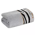 Ręcznik do rąk 30x50 cm bawełniany kolor srebrny,czarny z designerską bordiurą 500 g/m2 EVA 22 Eva Minge Eurofirany