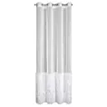 Firana biała zdobiona błyszczącą nicią 140x250 cm przelotka MARGARET 6 Eurofirany