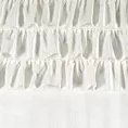 Zasłona biała zdobiona falbanami z welwetu 140x270 cm taśma AURA Eurofirany