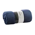Narzuta, koc  na fotel 70x160 cm granatowa z miękkiego polaru ze strukturą baranka TEDY EUROFIRANY PREMIUM