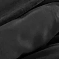 Pościel 220x200 cm gładka z polaru kolor czarny FLANO Eurofirany