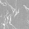 Dekoracja okienna biało, srebrna z etaminy zdobiona błyszczącym marmurkowym wzorem 140x270 cm taśma ALINA Eurofirany