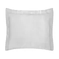 Poszewka na poduszkę 50x70 cm bawełniana z satynowym połyskiem i ozdobną kantą jasnoszara NOVA COLOUR Eurofirany