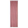 Zasłona różowa z matowego welwetu 140x300 cm taśma imintująca flex MADLEN Eurofirany