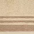 Ręcznik kąpielowy 50x90 cm bawełniany kolor beżowy z ozdobną bordiurą 500 g/m2 MERY Eurofirany