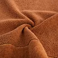 Ręcznik do rąk 30x50 cm bawełniany kolor ceglasty z welwetową bordiurą ARIA Eurofirany
