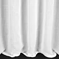 Firana szyta na tunelu biała z matowej gęsto tkanej etaminy o naturalnym splocie i wysokości 350cm