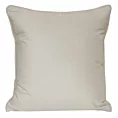 Poszewka na poduszkę 45x45 cm welwetowa z wypustką na brzegach kremowa SIBEL PIERRE CARDIN Eurofirany