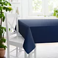 Obrus szyty granatowy z tkaniny trudnopalnej, zaciemniającej, typu blackout