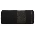 Ręcznik do rąk 30x50 cm bawełniany kolor czarny z ozdobną bordiurą 500 g/m2 NESSY Eurofirany