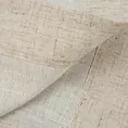 Bieżnik na stół naturalny 85x85 cm KAREN z ozdobną listwą z tkaniny z dodatkiem lnu DIVA LINE