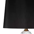 Lampa stołowa czarno, złota SANNY z podstawy z szklanych bombek Eurofirany