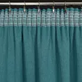 Zasłona ciemnoturkusowa zaciemniająca o strukturalnym wzorze 130x300 cm taśma CARLO Eurofirany