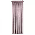 Zasłona welwetowa pudrowy róż 140 x 270 cm taśma - ROSA - Design 91 Eurofirany