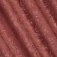 Zasłona ciemnoróżowa z welwetu wytłaczanego w liście 140x250 cm przelotka OCTAVIA Eurofirany