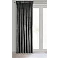 Zasłona czarna z tkaniny welwetowej 135x300 cm taśma ROSA Design 91 Eurofirany