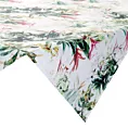 Bieżnik na stół biało, zielony 85x85 cm wodoodporny GARDEN na taras oraz balkon