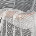 Firana biała z rysunkiem poziomych nitek na błyszczącym tle 140x250 cm przelotka RACHEL Eurofirany