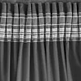 Zasłona czarna z tkaniny welwetowej 135x300 cm taśma ROSA Design 91 Eurofirany