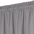 Zasłona grafitowa z tkaniny welurowej 420x260 cm tunel Dora Eurofirany