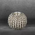 Świecznik dekoracyjny MOLI zdobiony plecionym wzorem Eurofirany