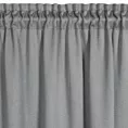 Zasłona srebrna zaciemniająca o strukturalnym wzorze 130x250 cm taśma CARLO Eurofirany