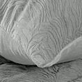 Pościel 140x200 cm welwetowa kolor srebrny z wytłaczanym wzorem FLANO Eurofirany