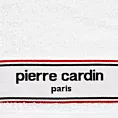Ręcznik kąpielowy 50X90 cm bawełniany kolor biały 450 g/m2 z żakardową bordiurą i haftowanym logiem marki Pierre Cardin KARLA Eurofirany