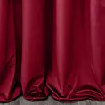 Zasłona szyta na tunelu bordowa z miękkiej tkaniny welwetowej