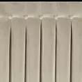 Zasłona beżowa z welwetu zdobiona welwetowymi guzikami 85x250 cm (wymiar podany na gotowo) szelki - ALITA Eurofirany