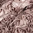 Zasłona pudrowa z welwetu zdobiona aplikacją 3D róż 140x250 cm  przelotka - ROSES Eva Minge Eurofirany