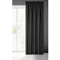 Zasłona czarna, matowa 140x250 cm taśma - TRIS Eurofirany