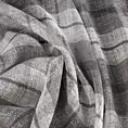 Zasłona szaro, biała w kratkę 140x250 cm przelotka KELLI Eurofirany