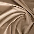 Komplet 2 szt. zasłon ciemnobeżowych z welwetowej tkaniny 140x250 cm przelotki - DARLA Eurofirany