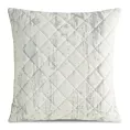 Poszewka na poduszkę 45x45 cm welwetowa pikowana metoda hot press zdobiona błyszczącym przecieranym nadrukiem biała BLINK 43 Eurofirany