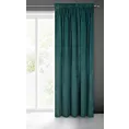 Zasłona ciemnoturkusowa z ekskluzywnego matowego welwetu 140x270 cm taśma RIA Diva Line Eurofirany