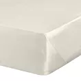 Prześcieradło bez gumki 220x210 cm z satyny bawełnianej kolor kremowy 125 g/m2 DINA Diva Line Eurofirany