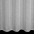Firana szyta na taśmie 8 cm naturalna z gęsto tkanej matowej etaminy o naturalnym splocie
