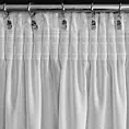 Firana biała z srebrnym nieregularnym wzorem 140x270 cm taśma ROXI Eurofirany