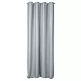 Zasłona srebrna z błyszczącym splotem 140x250 cm przelotka ESSME Eurofirany