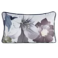 Poduszka dwustronna 45 x 30 cm welwetowa z motywem roślinnym z wypustką na brzegach SOFIA EUROFIRANY PREMIUM
