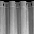 Zasłona srebrna zdobiona falbanami i lśniącymi akcentami z welwetu 140x250 cm przelotka CARLI Eurofirany