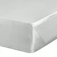 Prześcieradło gładkie bez gumki 180x210 cm z satyny bawełnianej kolor jasnoszary 125 g/m2 NOVA Eurofirany