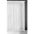 Firana biała o strukturze drobnego deszczyku 350x270 cm taśma NICEA Eurofirany
