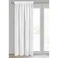 Firana biała z gładkiego matowego woalu 140x270 cm taśma LUCY Eurofirany