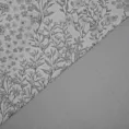 Pościel 140x200 cm z satyny bawełnianej kolor biały, szary z kwiatowym wzorem SPRING 59 Eurofirany