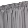 Zasłona grafitowa z tkaniny welurowej 420x260 cm tunel Dora Eurofirany