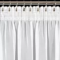 Firana biała z gładkiego matowego woalu 140x270 cm taśma - LUCY Eurofirany