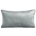 Poduszka 30 x 50 cm welwetowa stalowa z kontrastującą lamówką GAJA 3 Eurofirany