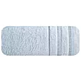 Ręcznik kąpielowy 70x140 cm bawełniany kolor niebieski z ozdobnym stębnowaniem 500 g/m2 POLA Eurofirany